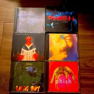 Phish CDs- seven CDs, one double album